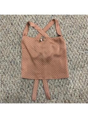 Princess Polly Polka Dot Open Back Top - Size 0